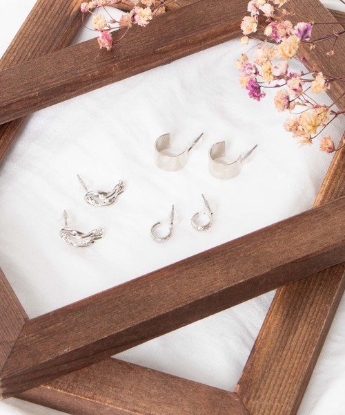 WEGO（ウィゴー）の「WEGO/【6点セット】セットピアス（ピアス（両耳用）・レディース・その他1/その他2/その他3/その他4/その他5/その他6・FREE）」の2枚目の写真