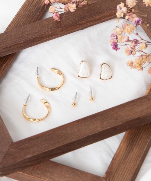 WEGO（ウィゴー）の「WEGO/【6点セット】セットピアス（ピアス（両耳用）・レディース・その他1/その他2/その他3/その他4/その他5/その他6・FREE）」の5枚目の写真