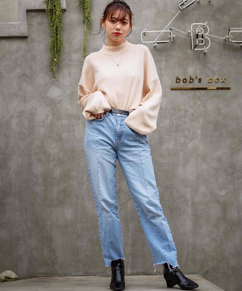 GeeRA(ジーラ)の「袖バルーンハイネックニット(ニット/セーター・レディース・ラベンダー/アイボリー/ブラック・LARGE/X-LARGE/MEDIUM)」の4枚目の写真
