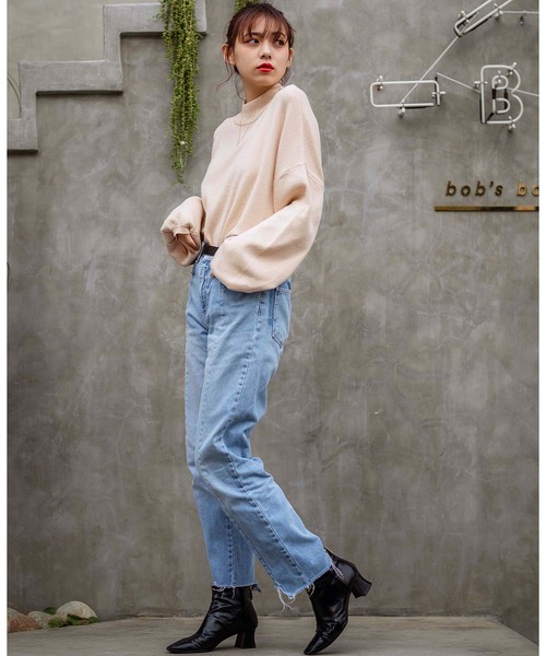 GeeRA(ジーラ)の「袖バルーンハイネックニット(ニット/セーター・レディース・ラベンダー/アイボリー/ブラック・LARGE/X-LARGE/MEDIUM)」の5枚目の写真