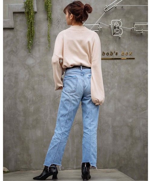 GeeRA(ジーラ)の「袖バルーンハイネックニット(ニット/セーター・レディース・ラベンダー/アイボリー/ブラック・LARGE/X-LARGE/MEDIUM)」の6枚目の写真