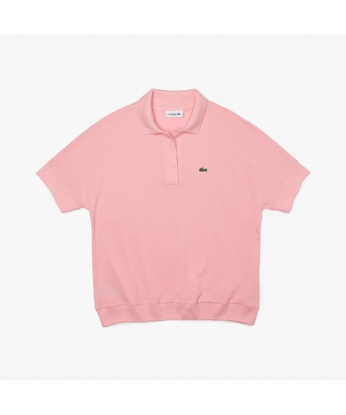 LACOSTE（ラコステ）の「リラックスフィットピケポロシャツ（半袖）（ポロシャツ・レディース・ピンク/ネイビー/ホワイト/レッド/ブラック/クリアレッド/モスグリーン/ロイヤルブルー/ライトイエロー/ライトピンク・M/S/L/XS）」の8枚目の写真