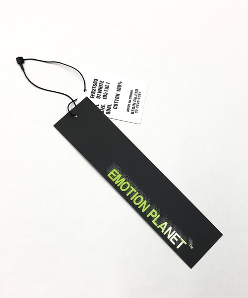 EMOTION PLANET(エモーションプラネット)の「EMOTION PLANET / バックプリント / ショルダービッグロゴ / フロント ワンポイント Tシャツ(Tシャツ/カットソー・メンズ・ライム/ホワイト・LL/M/L)」の19枚目の写真