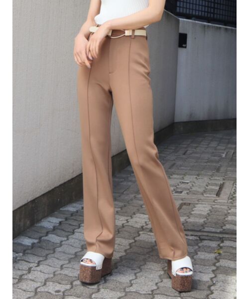 EMODA(エモダ)の「センターラインミディフレアパンツ(その他パンツ・レディース・ブラック/ブラウン/ライム・SMALL/MEDIUM)」の1枚目の写真