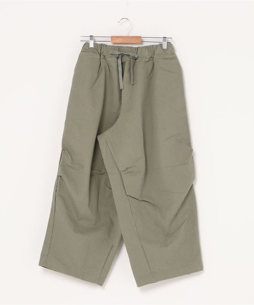 DING（ディング）の「DING/ワイドイージーパンツ（その他パンツ・レディース・カーキ/ベージュ/ブラック・FREE）」の5枚目の写真