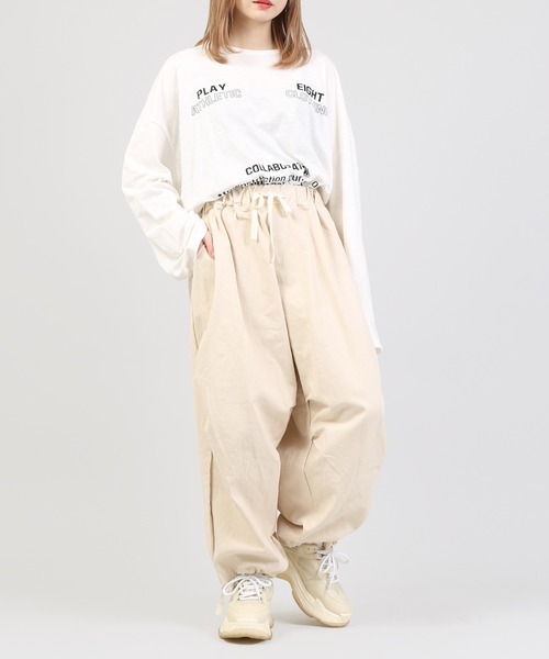 DING（ディング）の「DING/ワイドイージーパンツ（その他パンツ・レディース・カーキ/ベージュ/ブラック・FREE）」の13枚目の写真