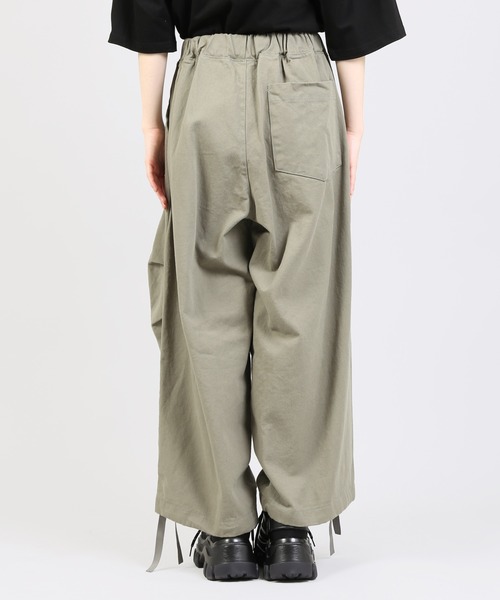 DING（ディング）の「DING/ワイドイージーパンツ（その他パンツ・レディース・カーキ/ベージュ/ブラック・FREE）」の8枚目の写真