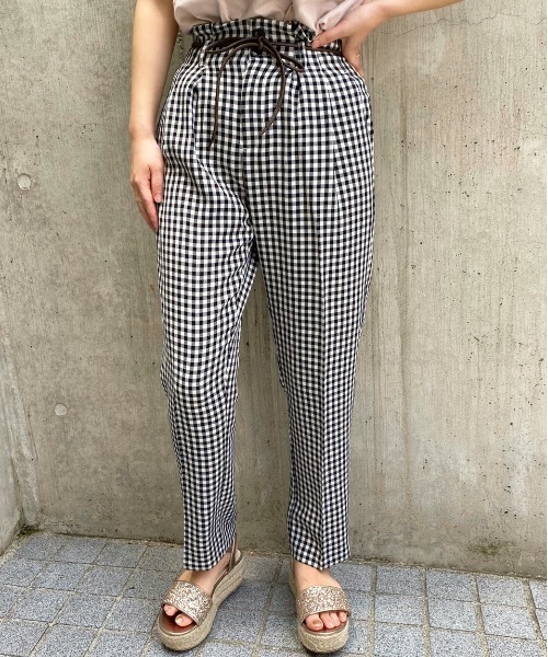 apres jour（アプレジュール）の「ギンガムテーパードパンツ【ZOZOTOWN限定アイテム】（その他パンツ・レディース・ブラック/その他・フリー）」の17枚目の写真