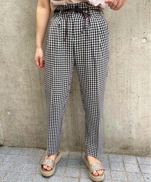 apres jour（アプレジュール）の「ギンガムテーパードパンツ【ZOZOTOWN限定アイテム】（その他パンツ・レディース・ブラック/その他・フリー）」の18枚目の写真