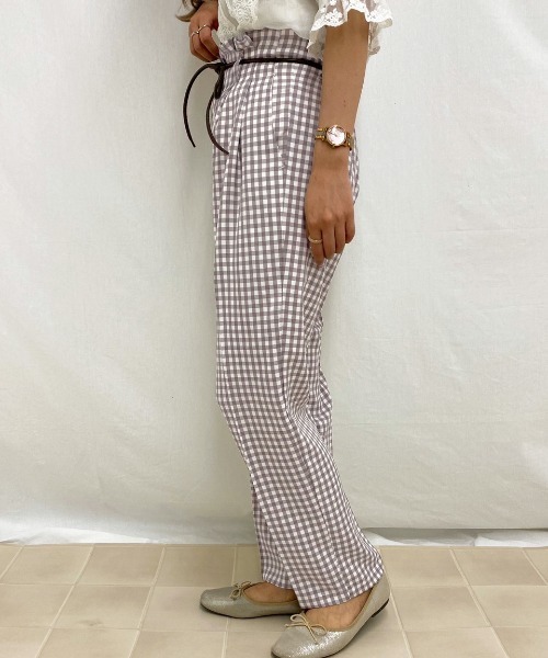 apres jour（アプレジュール）の「ギンガムテーパードパンツ【ZOZOTOWN限定アイテム】（その他パンツ・レディース・ブラック/その他・フリー）」の13枚目の写真