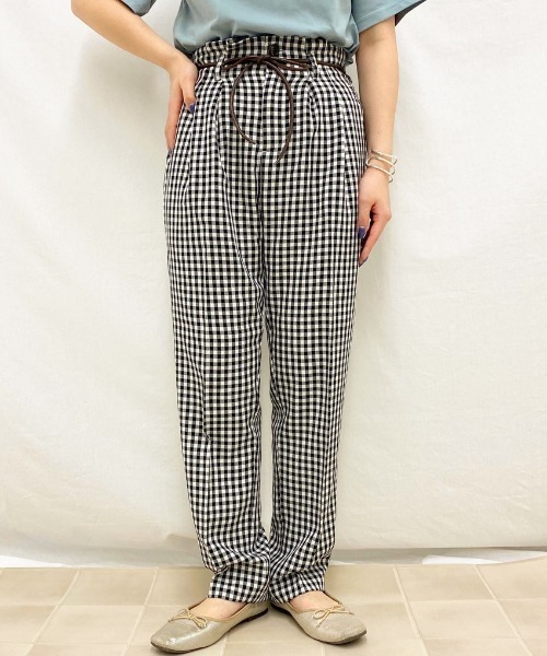 apres jour（アプレジュール）の「ギンガムテーパードパンツ【ZOZOTOWN限定アイテム】（その他パンツ・レディース・ブラック/その他・フリー）」の14枚目の写真