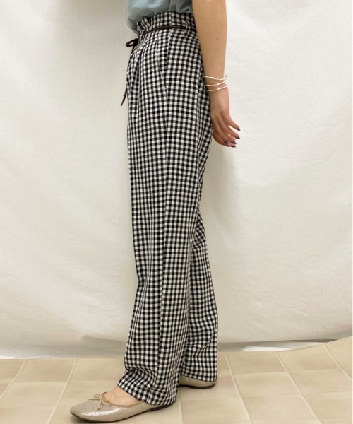apres jour（アプレジュール）の「ギンガムテーパードパンツ【ZOZOTOWN限定アイテム】（その他パンツ・レディース・ブラック/その他・フリー）」の15枚目の写真