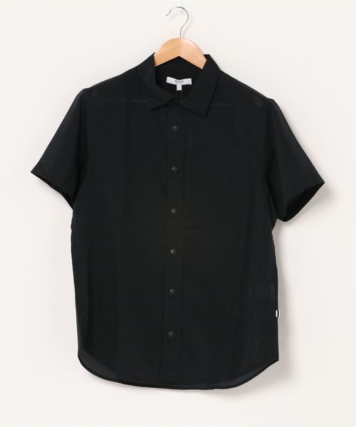 AIGLE（エーグル）の「吸水速乾 アエロッシュ 半袖シャツ（シャツ/ブラウス・メンズ・ブラック/ダークベージュ/ダークネイビー・M/L）」の2枚目の写真