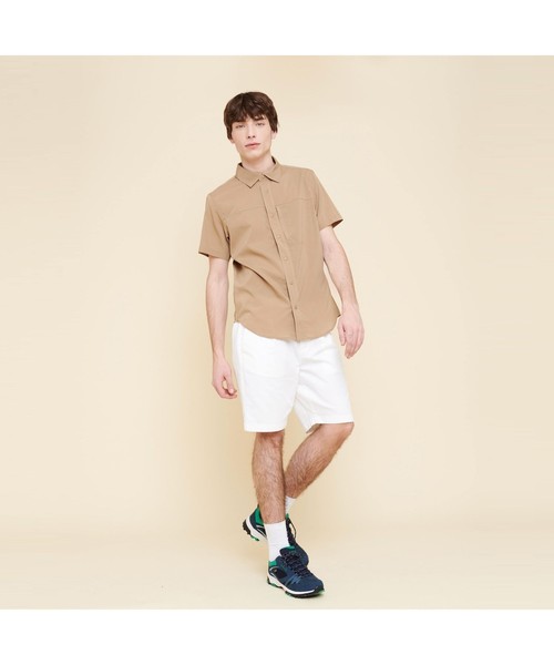 AIGLE（エーグル）の「吸水速乾 アエロッシュ 半袖シャツ（シャツ/ブラウス・メンズ・ブラック/ダークベージュ/ダークネイビー・M/L）」の6枚目の写真