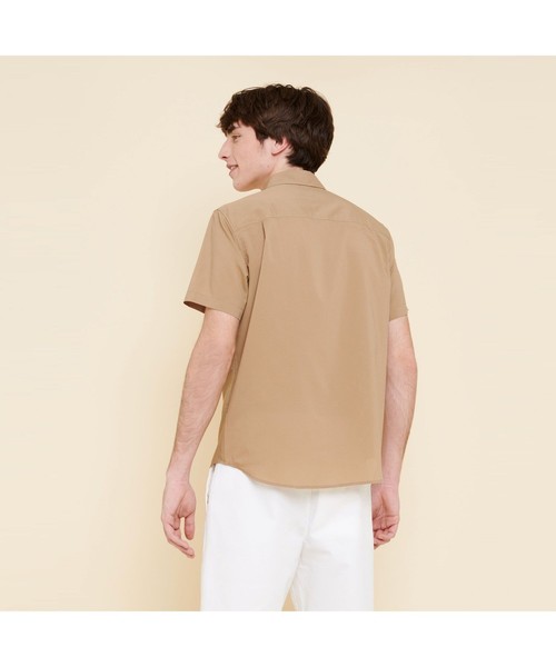 AIGLE（エーグル）の「吸水速乾 アエロッシュ 半袖シャツ（シャツ/ブラウス・メンズ・ブラック/ダークベージュ/ダークネイビー・M/L）」の10枚目の写真