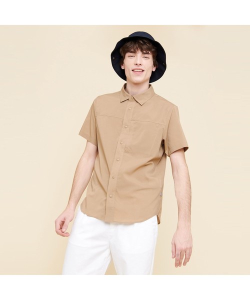AIGLE（エーグル）の「吸水速乾 アエロッシュ 半袖シャツ（シャツ/ブラウス・メンズ・ブラック/ダークベージュ/ダークネイビー・M/L）」の14枚目の写真