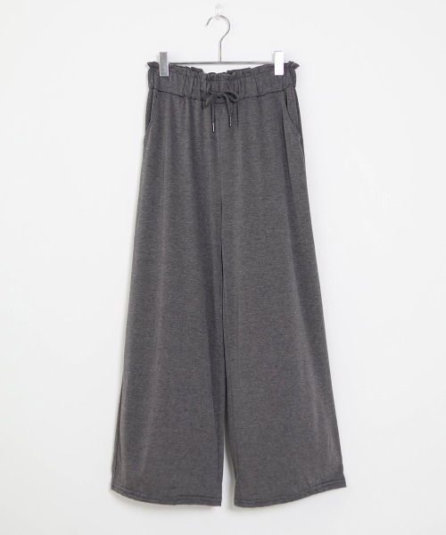 Bab(バブ)の「【WEB限定】とろみカットワイドリラックスパンツ(その他パンツ・レディース・ベージュ/チャコールグレー/グレー/ブラック・FREE)」の21枚目の写真