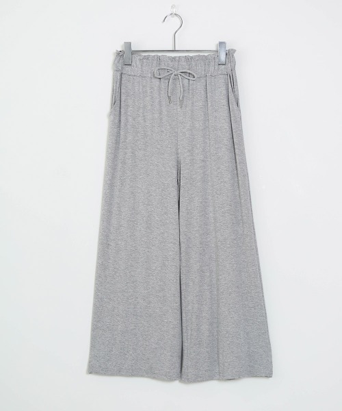 Bab(バブ)の「【WEB限定】とろみカットワイドリラックスパンツ(その他パンツ・レディース・ベージュ/チャコールグレー/グレー/ブラック・FREE)」の22枚目の写真