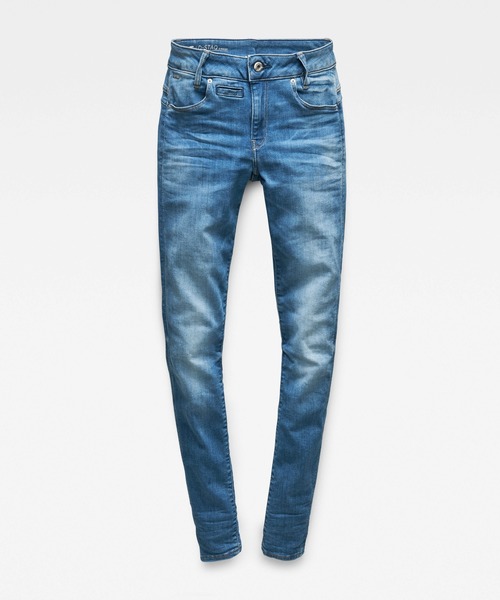 G-STAR(ジースター)の「D-Staq 5-Pocket Mid waist Skinny Jeans(デニムパンツ・レディース・インディゴブルー・23/30/27/30/24/30/26/30)」の4枚目の写真
