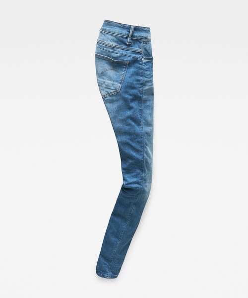 G-STAR(ジースター)の「D-Staq 5-Pocket Mid waist Skinny Jeans(デニムパンツ・レディース・インディゴブルー・23/30/27/30/24/30/26/30)」の5枚目の写真
