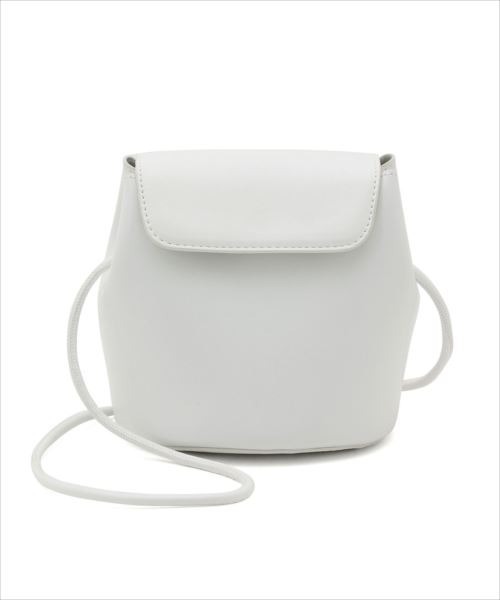 ADAM ET ROPE'(アダムエロペ)の「ラウンドコンビフラップポシェット(ショルダーバッグ・レディース・ホワイト/ブラック/オレンジ/グリーン/ベージュ・FREE)」の8枚目の写真