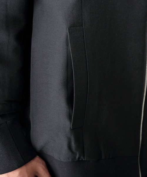 ROCK STE（ロクステ）の「noirer(ノイア) ショールカラー ウールブルゾン（MA-1・メンズ・ブラック・M/L）」の13枚目の写真