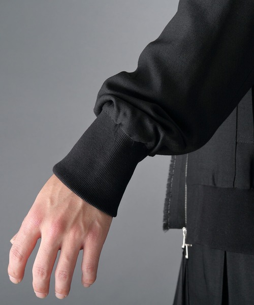 ROCK STE（ロクステ）の「noirer(ノイア) ショールカラー ウールブルゾン（MA-1・メンズ・ブラック・M/L）」の16枚目の写真