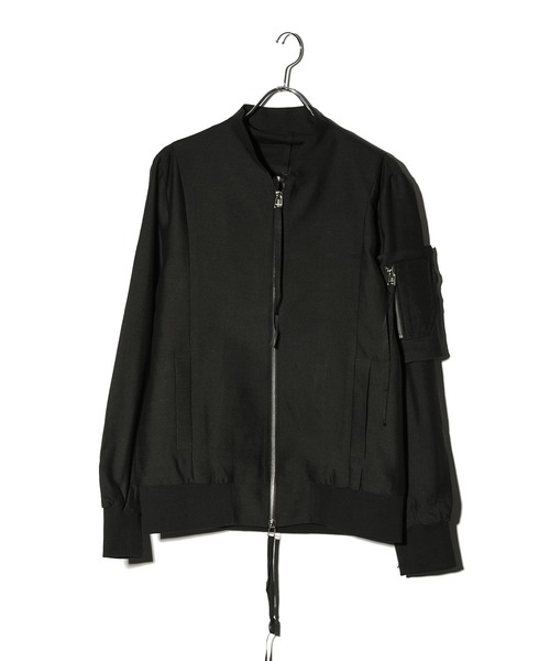 ROCK STE（ロクステ）の「noirer(ノイア) ショールカラー ウールブルゾン（MA-1・メンズ・ブラック・M/L）」の17枚目の写真