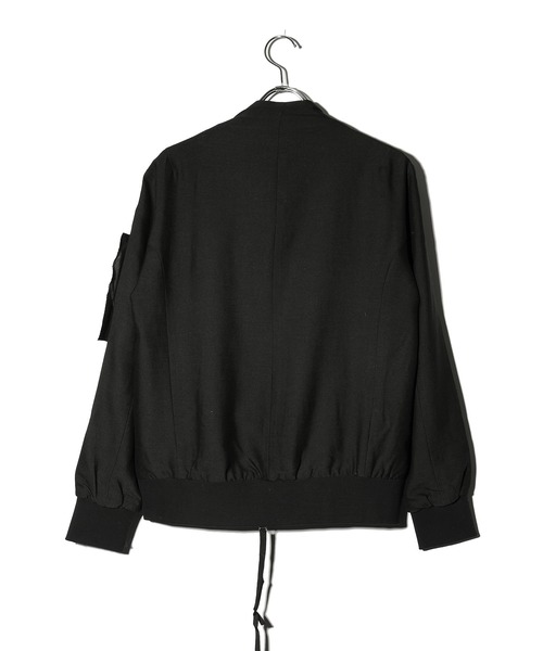 ROCK STE（ロクステ）の「noirer(ノイア) ショールカラー ウールブルゾン（MA-1・メンズ・ブラック・M/L）」の18枚目の写真