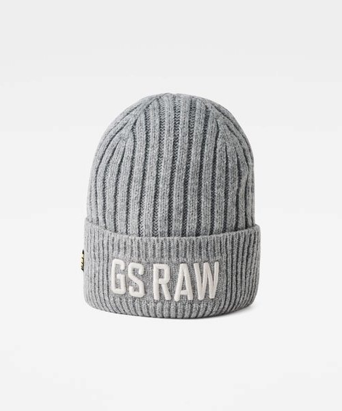 G-STAR(ジースター)の「Embro Beanie(ニットキャップ/ビーニー・メンズ・グレー・ONE SIZE)」の4枚目の写真