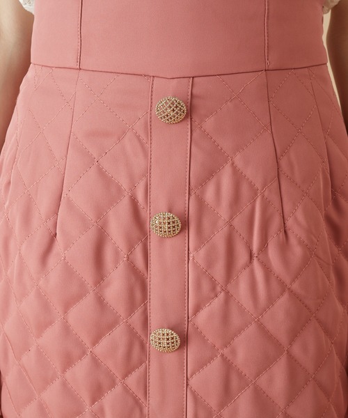 MIIA（ミーア）の「キルティングタイトスカート（スカート・レディース・ブラック/ピンク/ベージュ・FREE）」の9枚目の写真