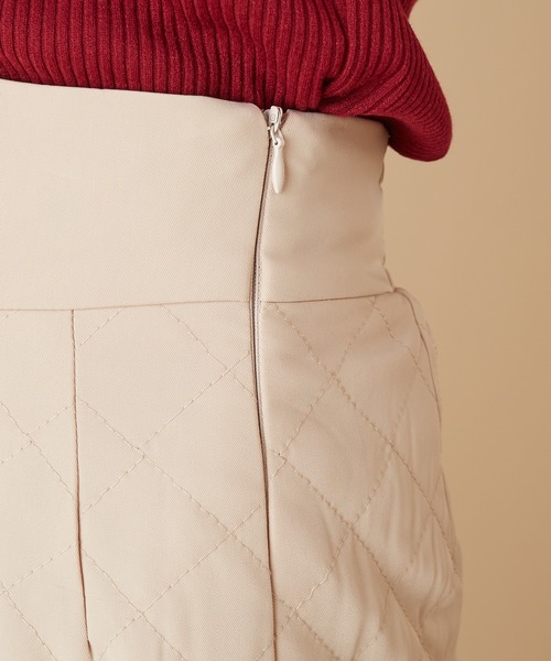 MIIA（ミーア）の「キルティングタイトスカート（スカート・レディース・ブラック/ピンク/ベージュ・FREE）」の14枚目の写真