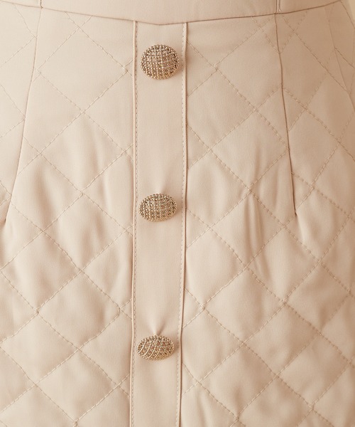 MIIA（ミーア）の「キルティングタイトスカート（スカート・レディース・ブラック/ピンク/ベージュ・FREE）」の15枚目の写真