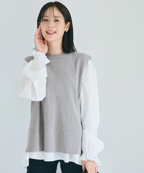 A/W ピッコーネ　クラブ　ベスト　白　０２ all season all season ピッコーネ クラブ ベスト 白 02