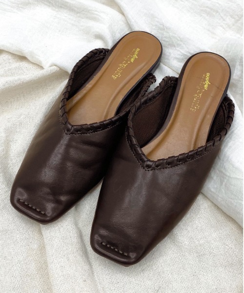 apres jour mignon（アプレジュールミニョン）の「Vカットフラットシューズ【ZOZOTOWN限定アイテム】（パンプス・レディース・その他/ブラック/ダークブラウン・SMALL/MEDIUM/LARGE/X-LARGE）」の3枚目の写真