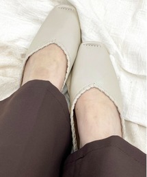 Vカットフラットシューズ【ZOZOTOWN限定アイテム】