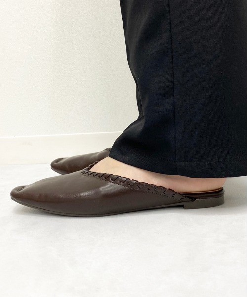 apres jour mignon（アプレジュールミニョン）の「Vカットフラットシューズ【ZOZOTOWN限定アイテム】（パンプス・レディース・その他/ブラック/ダークブラウン・SMALL/MEDIUM/LARGE/X-LARGE）」の8枚目の写真