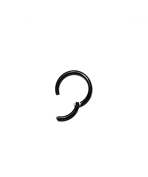 MORPH(モルフ)の「MORPH モルフ セグメントクリッカー ボディーピアス 14ゲージ 8mm~12mm(ピアス(片耳用)・メンズ・ブラック・8/10/12/6)」の4枚目の写真