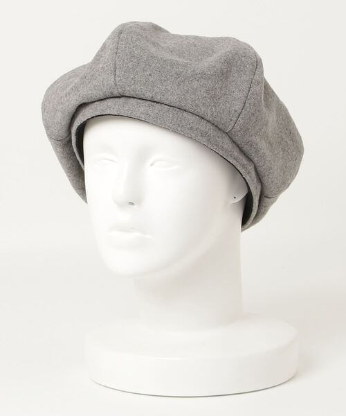 おしゃれスタ オシャレスタ の Melton Big Beret St ハンチング ベレー帽 Wear