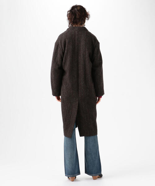ISABEL MARANT ETOILE コート ツイード カーキブラウン 36 ISABEL MARANT ETOILE コート ツイード カーキブラウン 36