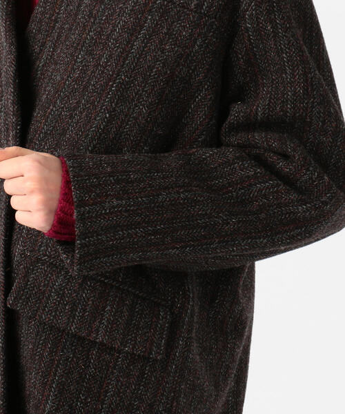 ISABEL MARANT（イザベルマラン）の「ISABEL MARANT ETOILE HENLO ツイードノーカラーコート（ノーカラーコート・レディース・レッド系その他2・36）」の9枚目の写真