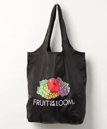 【FRUITOFTHELOOM/フルーツオブザルーム】パッカブルエコトートバッグ　ショッピングバッグとしてもオススメ　収納可　ブランドロゴ