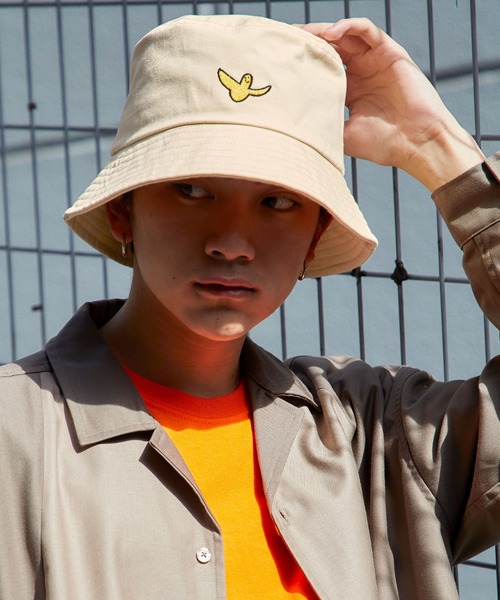 Mark Gonzales（マーク・ゴンザレス）の「Mark Gonzales/マークゴンザレス MONO-MART別注 2way バケットハット ワンポイント 刺繍(ユニセックス)（ハット・メンズ・ベージュ/ホワイト/ブラック/カーキ/ネイビー/アイボリー・FREE）」の3枚目の写真