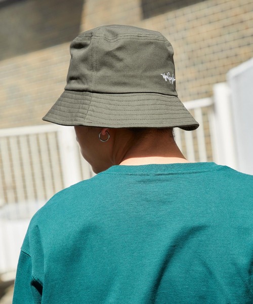 Mark Gonzales（マーク・ゴンザレス）の「Mark Gonzales/マークゴンザレス MONO-MART別注 2way バケットハット ワンポイント 刺繍(ユニセックス)（ハット・メンズ・ベージュ/ホワイト/ブラック/カーキ/ネイビー/アイボリー・FREE）」の16枚目の写真