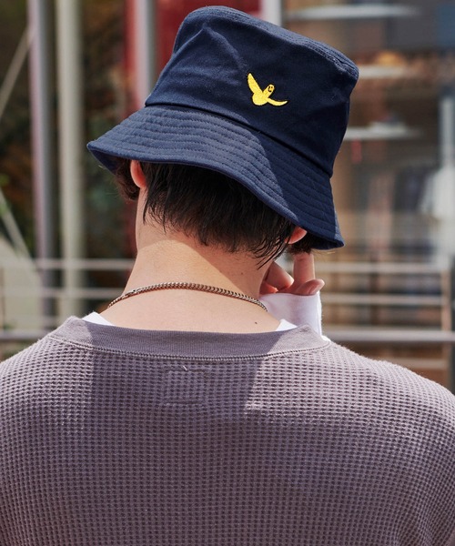 ★極美品★マリーンセル レザーバケットハット ブラック 総柄 モノグラム ロゴ マリーン セル MARINE SERRE Marine Serre バケットハット