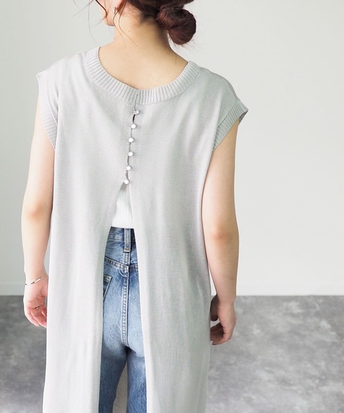 Riberry(リベリー)の「2WAYノースリニットワンピース(ワンピース・レディース・ブラック/ベージュ/グレー/モカ・MEDIUM)」の12枚目の写真