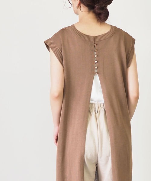 Riberry(リベリー)の「2WAYノースリニットワンピース(ワンピース・レディース・ブラック/ベージュ/グレー/モカ・MEDIUM)」の15枚目の写真