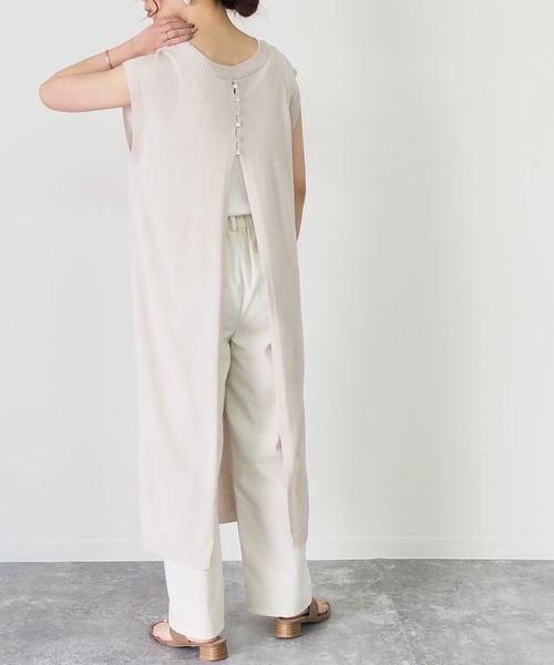 Riberry(リベリー)の「2WAYノースリニットワンピース(ワンピース・レディース・ブラック/ベージュ/グレー/モカ・MEDIUM)」の20枚目の写真