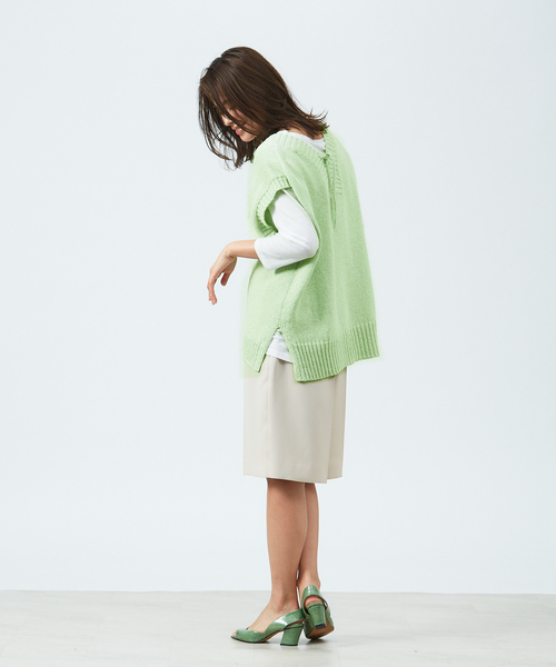 qualite(カリテ)の「ウエストギャザーハーフパンツ(その他パンツ・レディース・ブラック/ベージュ・38/36)」の21枚目の写真