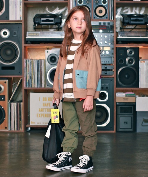 GROOVY COLORS（グルービーカラーズ）の「ダンプ DOUBLE COLORS ロングパンツ（その他パンツ・キッズ・カーキ/ベージュ/ブラック・100/120/110/90）」の3枚目の写真